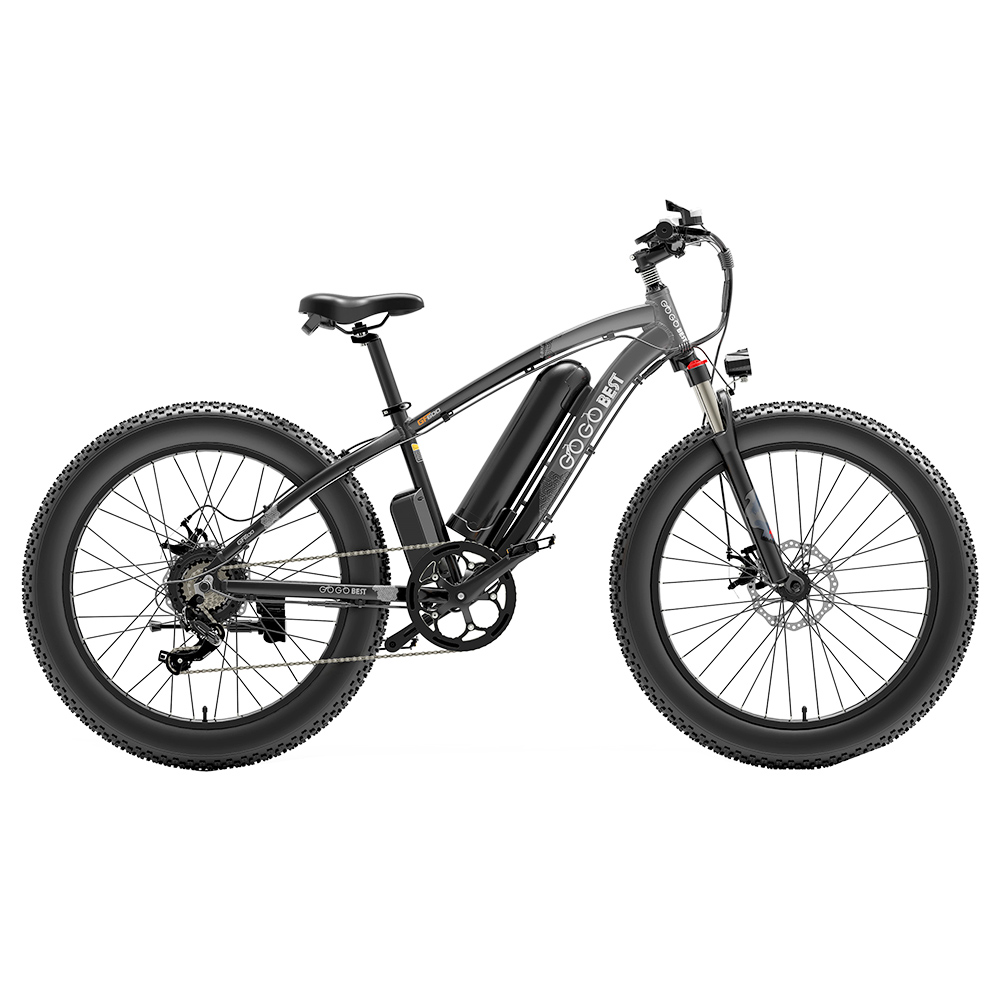 GOGOBEST GF600 Electric Bike 48V 13Ah Battery 1000W Motor 26x4.0 inch Fat Tire Max Speed 40Km/h 110KM Power-assisted mileage Range LCD Display IP54 Waterproof Aluminum Alloy Frame Shimano 7-speed Shift - Black Grey GOGOBEST GF600 Electric Bike 48V 13Ah Battery 1000W Motor 26x4.0 Inch Fat Tire Max Speed 40Km/h 110KM Power-assisted Mileage Range LCD Display IP54 Waterproof Aluminum Alloy Frame Shimano 7-speed Shift - Black Grey -rockbros-shop 0ac789b2535745d7a292294d6d54529f 519225 1