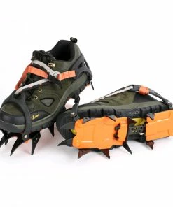 12 Teeth Ice Crampons Winter Snow Boot Shoes Ice Gripper Anti-skid Ice Spikes Snow Traction Cleats