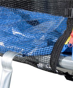 12FT Trampoline For Kids With Safety Enclosure Net, Ladder And 8 Wind Stakes, Round Outdoor Recreational Trampoline - Blue -rockbros-shop 12FT Trampoline for Kids with Safety Enclosure Net Ladder and 8 Wind Stakes Round Outdoor Recreational Trampoline 455339 2