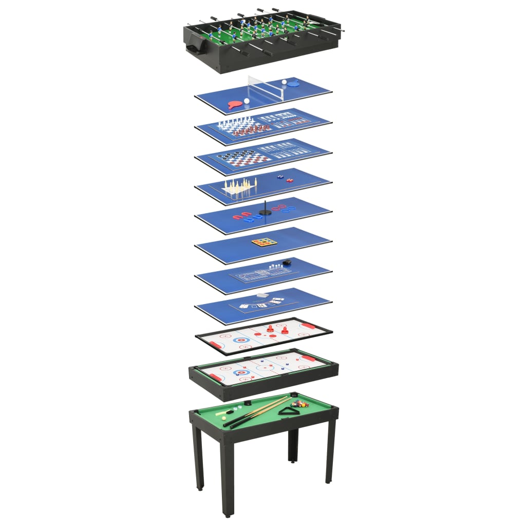15-in-1 Multi Game Table 121x61x82 cm Black 15-in-1 Multi Game Table 121x61x82 Cm Black -rockbros-shop 15 in 1 Multi Game Table 121x61x82 cm Black 427464 0