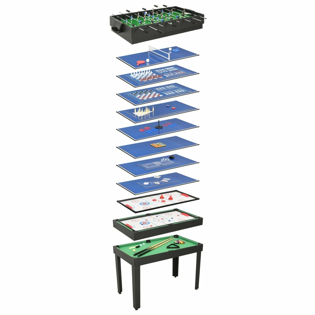 15-in-1 Multi Game Table 121x61x82 Cm Black 3 15-in-1 Multi Game Table 121x61x82 Cm Black