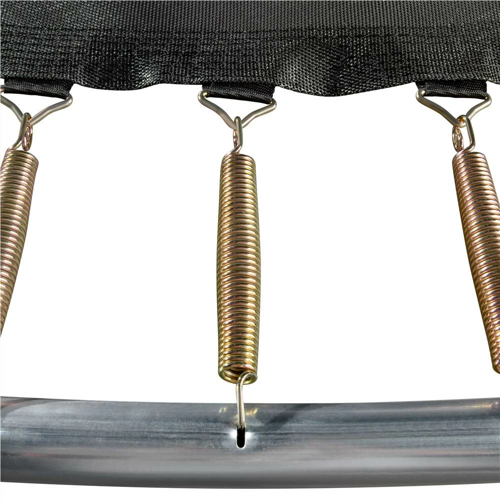 16FT Trampoline For Kids With Safety Enclosure Net, Ladder And 12 Wind Stakes, Round Outdoor Recreational Trampoline - Blue 6 16FT Trampoline For Kids With Safety Enclosure Net, Ladder And 12 Wind Stakes, Round Outdoor Recreational Trampoline - Blue - Image 4