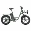 FIIDO T1 Cargo Electric Bike 20*4.0 Inch Fat Tires 750W Power 50Km/h Max Speed 48V 20AH Lithium Battery 150KM Range Shock Absorber - Green 1 FIIDO T1 Cargo Electric Bike 20*4.0 Inch Fat Tires 750W Power 50Km/h Max Speed 48V 20AH Lithium Battery 150KM Range Shock Absorber - Green -rockbros-shop 225a0afc57634c6294adde0349bc47fc 517045 0