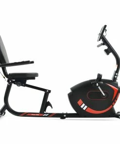 Merax Indoor Ergonomic Exercise Bike Seat Adjustment 8-level Resistance Adjustment LCD Display Maximum Load 120kg - Red -rockbros-shop 232c975aebd5464b8ce162e16770ede1 475035 1