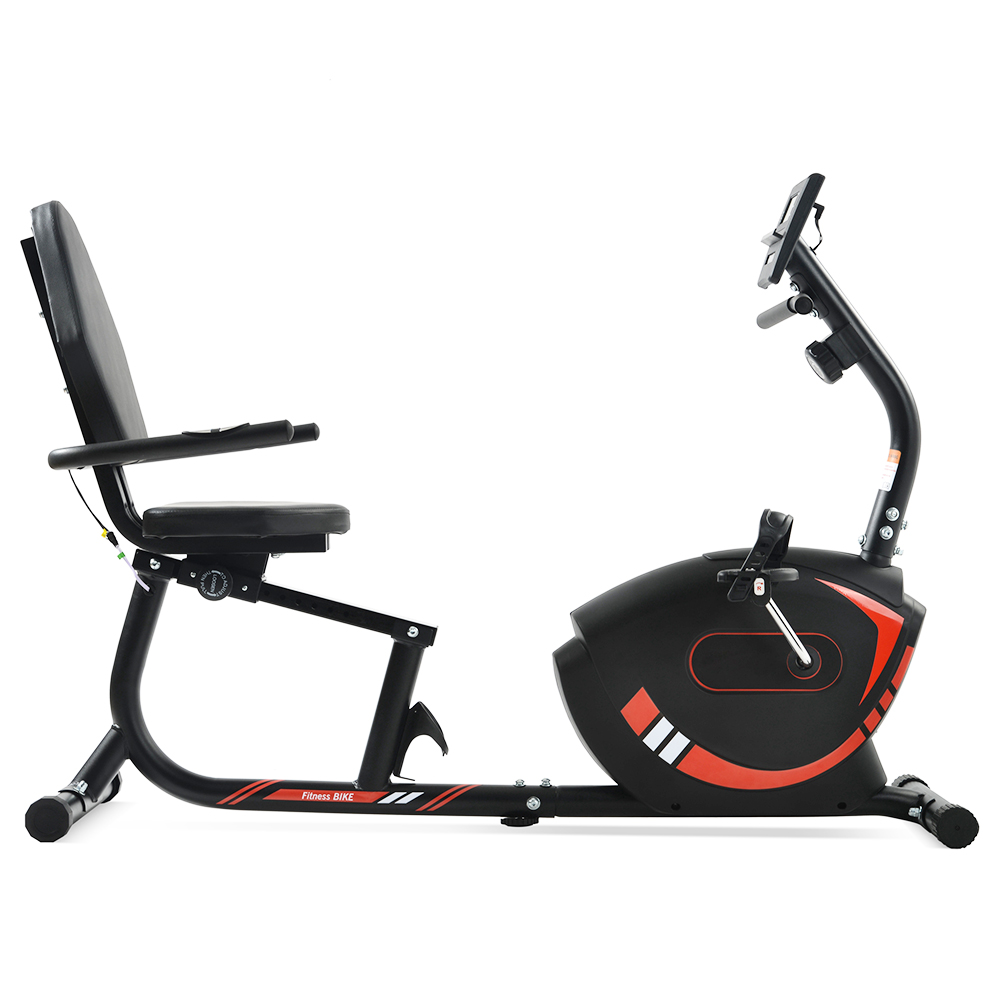 Merax Indoor Ergonomic Exercise Bike Seat Adjustment 8-level Resistance Adjustment LCD Display Maximum Load 120kg - Red Merax Indoor Ergonomic Exercise Bike Seat Adjustment 8-level Resistance Adjustment LCD Display Maximum Load 120kg - Red -rockbros-shop 232c975aebd5464b8ce162e16770ede1 475035 1