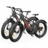 2PCS ELEGLIDE Tankroll Electric Mountain Bike 26*4.0 Inch Fat Tires Max Instant Power 740W Motor 25Km/h Speed 48V 10Ah Battery Shimano 7-Speed Gear 70KM Top Range Dual Disc Brake 57N.m Max Torque Powerful Motor Moped Fat Bike -rockbros-shop 2pcs eleglide tankroll electric bike 26in 48v 10ah 740w 25km h speed 149563 1677314429023