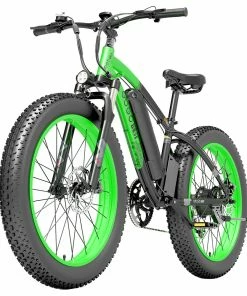 GOGOBEST GF600 Electric Bike 48V 13Ah Battery 1000W Motor 26x4.0 Inch Fat Tire Max Speed 40Km/h 110KM Power-assisted Mileage Range LCD Display IP54 Waterproof Aluminum Alloy Frame Shimano 7-speed Shift - Black Green -rockbros-shop 34f8056745f94c7f82fc187c547006ea 519227 1