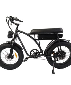 BEZIOR XF001 Retro Electric Bike 20*4.0 Inch Fat Tires 1000W Motor 12.5Ah 48V Battery 45Km/h Max Speed 120kg Max Load Shimano 7-Speed Dual Mechanical Disc Brakes Front & Rear Suspension Fork LCD Display - Black 4 BEZIOR XF001 Retro Electric Bike 20*4.0 Inch Fat Tires 1000W Motor 12.5Ah 48V Battery 45Km/h Max Speed 120kg Max Load Shimano 7-Speed Dual Mechanical Disc Brakes Front & Rear Suspension Fork LCD Display - Black -rockbros-shop 38f57c8e0c444157b811016f02300e24 519236 1