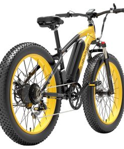 GOGOBEST GF600 Electric Bike 48V 13Ah Battery 1000W Motor 26x4.0 Inch Fat Tire Max Speed 40Km/h 110KM Power-assisted Mileage Range LCD Display IP54 Waterproof Aluminum Alloy Frame Shimano 7-speed Shift - Black Yellow 4 GOGOBEST GF600 Electric Bike 48V 13Ah Battery 1000W Motor 26x4.0 Inch Fat Tire Max Speed 40Km/h 110KM Power-assisted Mileage Range LCD Display IP54 Waterproof Aluminum Alloy Frame Shimano 7-speed Shift - Black Yellow -rockbros-shop 3ec091665fae46b1a138c9c0d60ac185 519224 2
