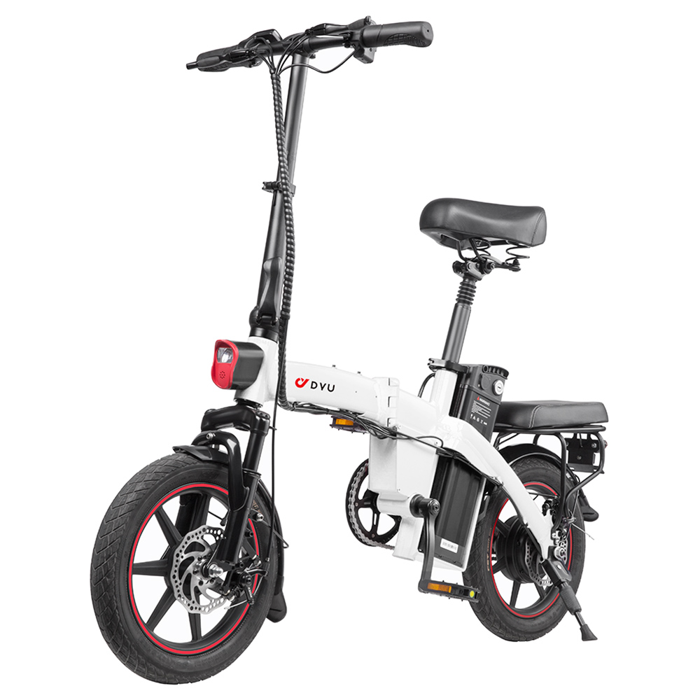 DYU A5 Electric Bicycle 350W Motor Max Speed 25km/h 36V 7.5Ah Battery 70km Max Range - White DYU A5 Electric Bicycle 350W Motor Max Speed 25km/h 36V 7.5Ah Battery 70km Max Range - White -rockbros-shop 4aeb9e8746b745ca8c6dc22d8521c3d5 507192 1