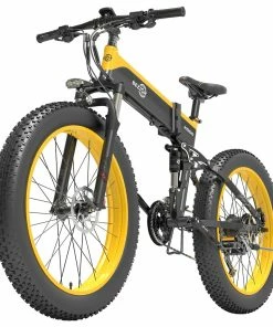 BEZIOR X1500 Folding Electric Mountain Bike 26*4.0 Inch Fat Tires 12.8Ah 48V 1500W 40Km/h 100KM Mileage Max Load 200KG Shimano 27-Speed Shifter - Black Yellow 8 BEZIOR X1500 Folding Electric Mountain Bike 26*4.0 Inch Fat Tires 12.8Ah 48V 1500W 40Km/h 100KM Mileage Max Load 200KG Shimano 27-Speed Shifter - Black Yellow -rockbros-shop 4edfa795fd34437c9128ac7e66f37882 519197 1