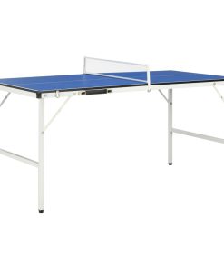 5 Feet Ping Pong Table With Net 152x76x66 Cm Blue