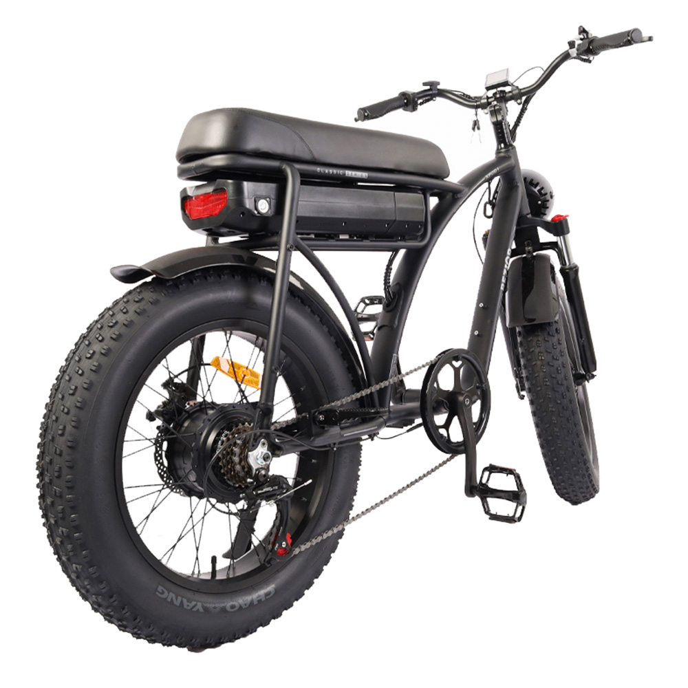 BEZIOR XF001 Retro Electric Bike 20*4.0 Inch Fat Tires 1000W Motor 12.5Ah 48V Battery 45Km/h Max Speed 120kg Max Load Shimano 7-Speed Dual Mechanical Disc Brakes Front & Rear Suspension Fork LCD Display - Black BEZIOR XF001 Retro Electric Bike 20*4.0 Inch Fat Tires 1000W Motor 12.5Ah 48V Battery 45Km/h Max Speed 120kg Max Load Shimano 7-Speed Dual Mechanical Disc Brakes Front & Rear Suspension Fork LCD Display - Black -rockbros-shop 5fc794f2f42142fe9d8c62447312c57f 519237 3
