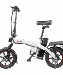 DYU A5 Electric Bicycle 350W Motor Max Speed 25km/h 36V 7.5Ah Battery 70km Max Range - White