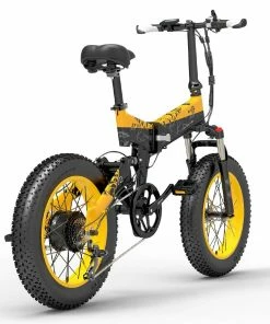 BEZIOR XF200 Off-road Electric Bike All Terrain Electric Bicycle 20x4'' Fat Tire 48V 1000W Motor 40km/h Max Speed 15Ah Battery Shimano 7-speed Shifting System - Black Yellow -rockbros-shop 658c28301fe44202ae6f9438bc7169b0 519200 2