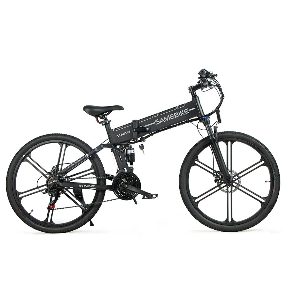 Samebike LO26-II Portable Folding Smart Electric Moped Bike 500W Motor Max 35km/h 26 Inch Tire - Black 6 Samebike LO26-II Portable Folding Smart Electric Moped Bike 500W Motor Max 35km/h 26 Inch Tire - Black - Image 4