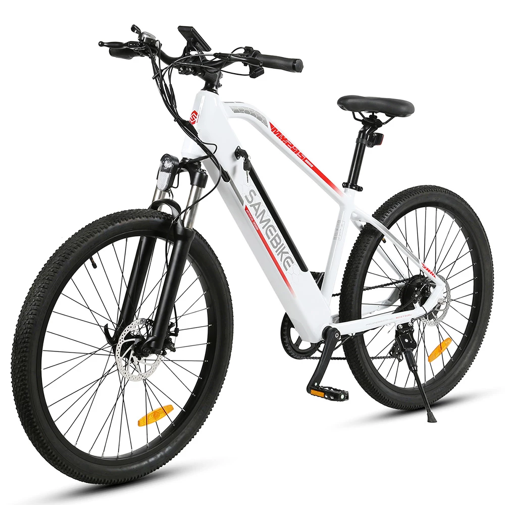 SAMEBIKE MY-275 10.4Ah 500W 48V 27.5inch Electric Bike 20mph Top Speed 80km Mileage Range Max Load 150kg White 5 SAMEBIKE MY-275 10.4Ah 500W 48V 27.5inch Electric Bike 20mph Top Speed 80km Mileage Range Max Load 150kg White - Image 3
