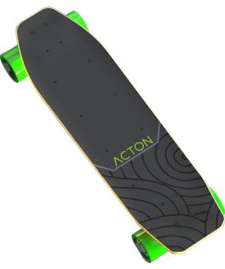 Xiaomi ACTON R1 Electric Skateboard Bluetooth Smart Remote Control LED Light Up To 12KM Range Canadian Maple Wood - Grey Green -rockbros-shop ACTON R1 Smart Remote Control Electric Skateboard 908325