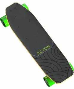 Xiaomi ACTON R1 Electric Skateboard Bluetooth Smart Remote Control LED Light Up To 12KM Range Canadian Maple Wood - Grey Green -rockbros-shop ACTON R1 Smart Remote Control Electric Skateboard 908325