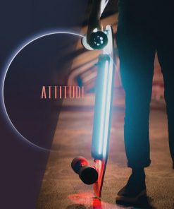 Xiaomi ACTON R1 Electric Skateboard Bluetooth Smart Remote Control LED Light Up To 12KM Range Canadian Maple Wood - Grey Green -rockbros-shop ACTON R1 Smart Remote Control Electric Skateboard 908327