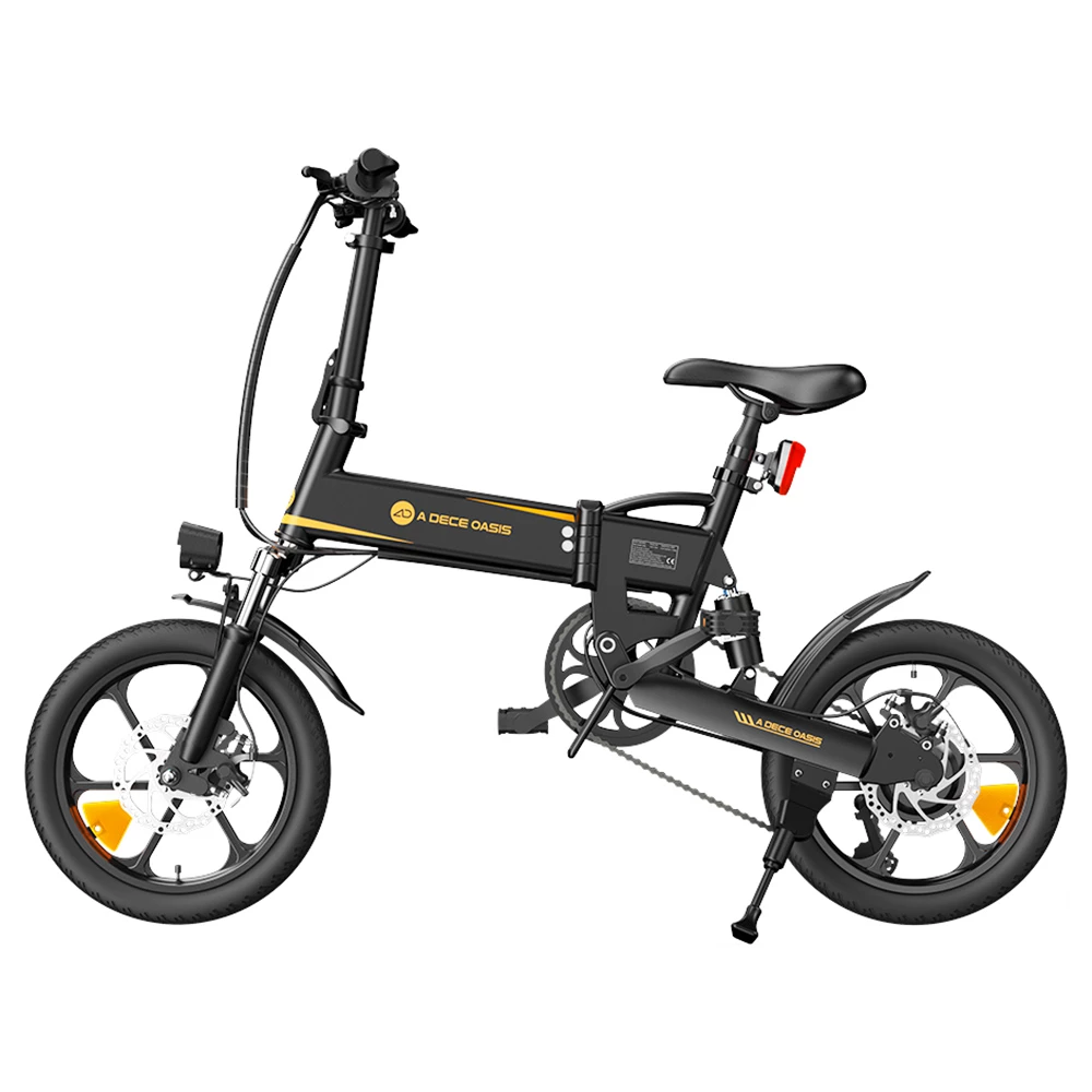 ADO A16 XE Folding Electric Bike 250W Geared Hub Motor 36V 7.5Ah Battery For 43 Mile Range 25km/h Max Speed - Black 4 ADO A16 XE Folding Electric Bike 250W Geared Hub Motor 36V 7.5Ah Battery For 43 Mile Range 25km/h Max Speed - Black - Image 2
