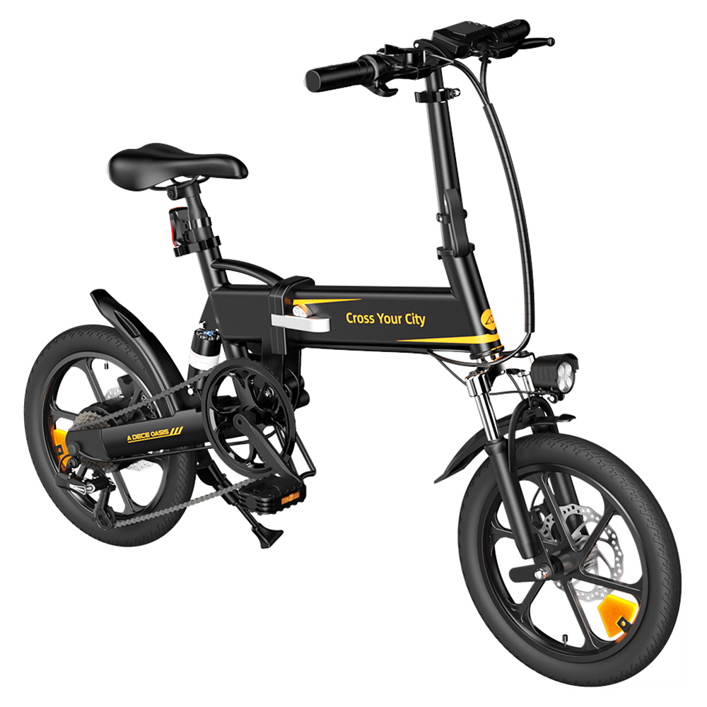 ADO A16 XE Folding Electric Bike 250W Geared Hub Motor 36V 7.5Ah Battery for 43 Mile Range 25km/h Max Speed - Black ADO A16 XE Folding Electric Bike 250W Geared Hub Motor 36V 7.5Ah Battery For 43 Mile Range 25km/h Max Speed - Black -rockbros-shop ADO A16 XE Folding Electric Bike 250W Geared Hub Motor Black 517837 3