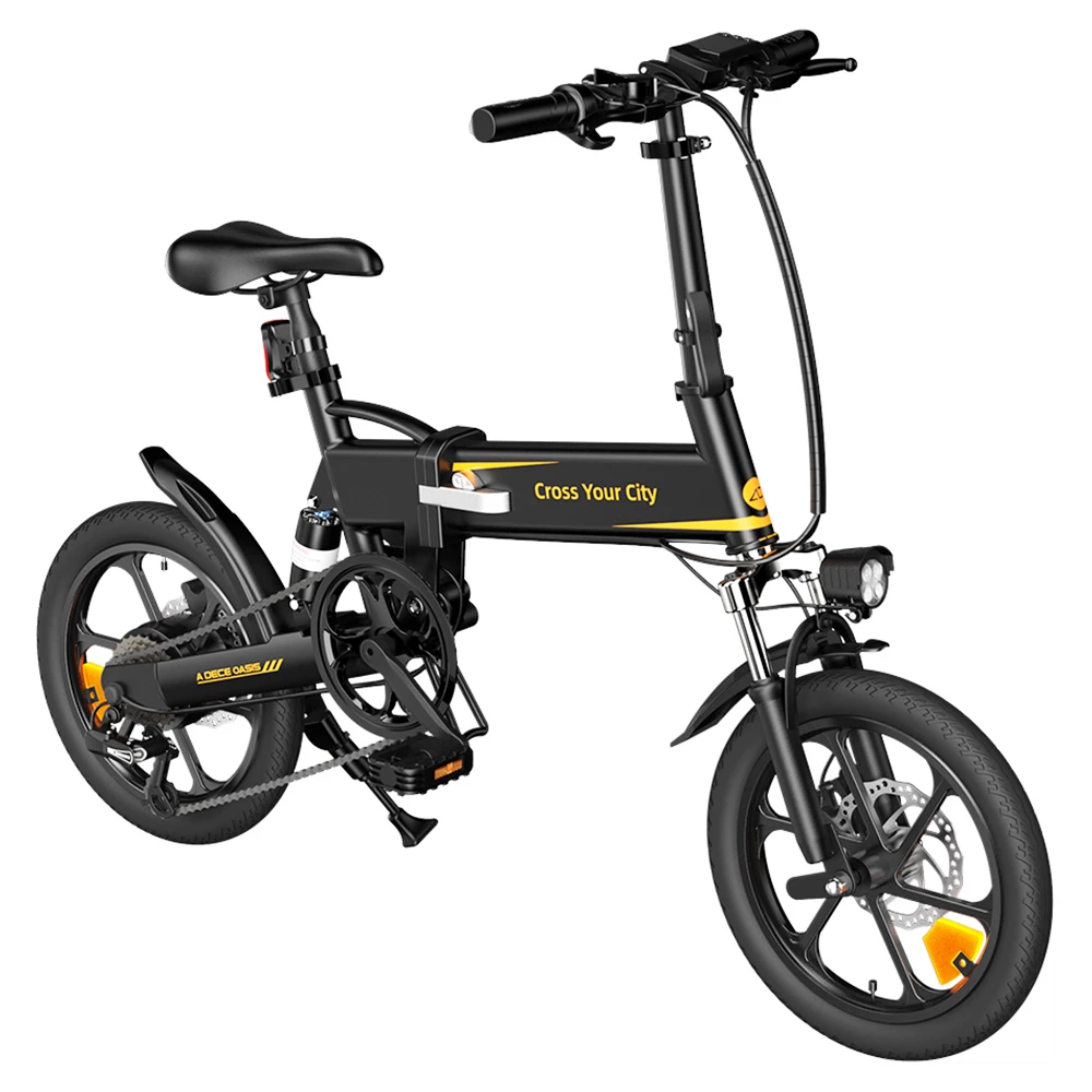 ADO A16 XE Folding Electric Bike 250W Geared Hub Motor 36V 7.5Ah Battery For 43 Mile Range 25km/h Max Speed - Black 6 ADO A16 XE Folding Electric Bike 250W Geared Hub Motor 36V 7.5Ah Battery For 43 Mile Range 25km/h Max Speed - Black - Image 4
