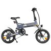 ADO A16 XE Folding Electric Bike 250W Geared Hub Motor 36V 7.5Ah Battery For 43 Mile Range 25km/h Max Speed - Grey -rockbros-shop ADO A16 XE Folding Electric Bike 250W Geared Hub Motor Grey 517839 0