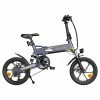 ADO A16 XE Folding Electric Bike 250W Geared Hub Motor 36V 7.5Ah Battery For 43 Mile Range 25km/h Max Speed - Grey -rockbros-shop ADO A16 XE Folding Electric Bike 250W Geared Hub Motor Grey 517839 0