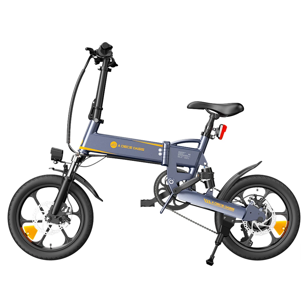 ADO A16 XE Folding Electric Bike 250W Geared Hub Motor 36V 7.5Ah Battery For 43 Mile Range 25km/h Max Speed - Grey 4 ADO A16 XE Folding Electric Bike 250W Geared Hub Motor 36V 7.5Ah Battery For 43 Mile Range 25km/h Max Speed - Grey - Image 2