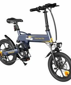 ADO A16 XE Folding Electric Bike 250W Geared Hub Motor 36V 7.5Ah Battery For 43 Mile Range 25km/h Max Speed - Grey 11 ADO A16 XE Folding Electric Bike 250W Geared Hub Motor 36V 7.5Ah Battery For 43 Mile Range 25km/h Max Speed - Grey -rockbros-shop ADO A16 XE Folding Electric Bike 250W Geared Hub Motor Grey 517839 3