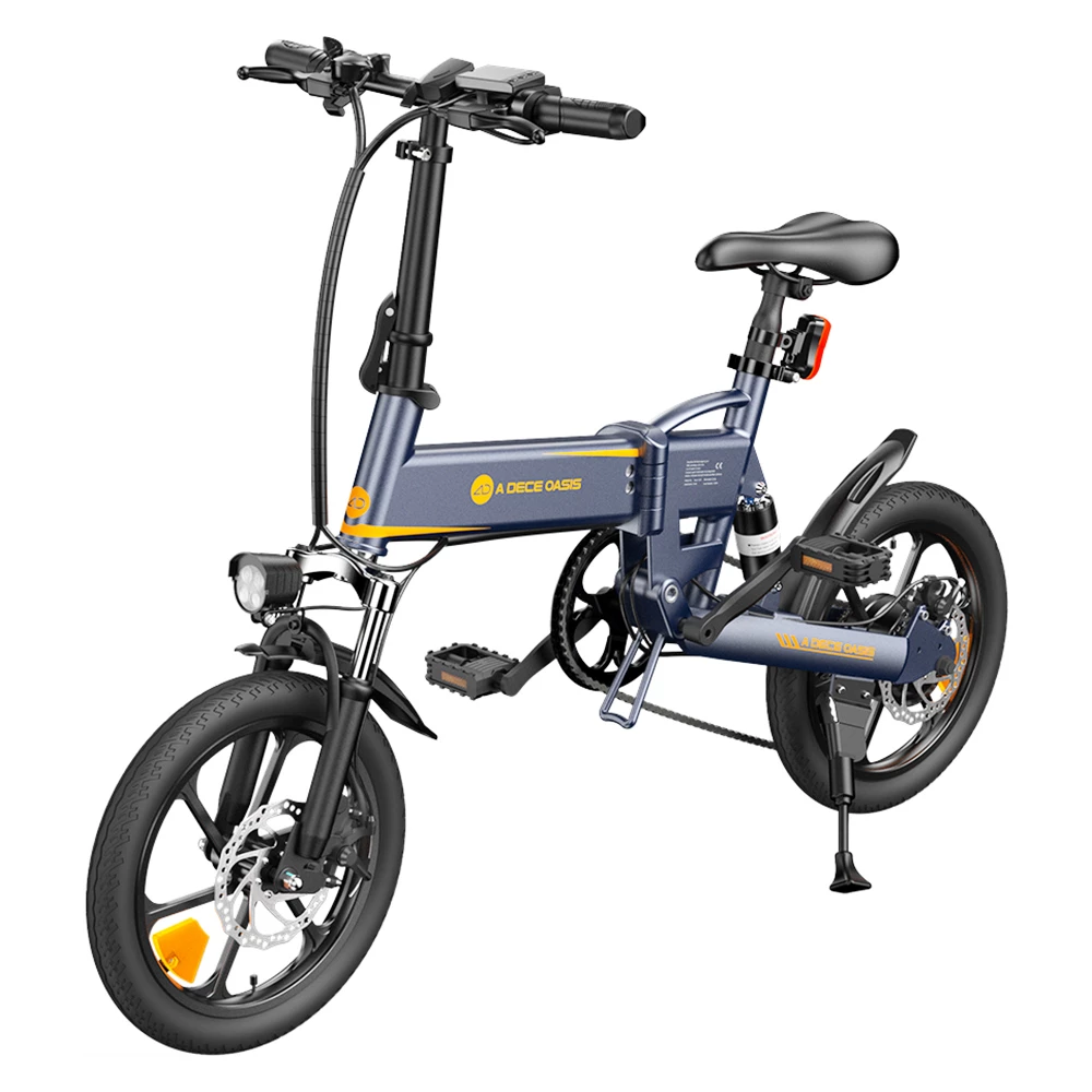 ADO A16 XE Folding Electric Bike 250W Geared Hub Motor 36V 7.5Ah Battery For 43 Mile Range 25km/h Max Speed - Grey 7 ADO A16 XE Folding Electric Bike 250W Geared Hub Motor 36V 7.5Ah Battery For 43 Mile Range 25km/h Max Speed - Grey - Image 5
