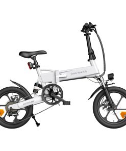 ADO A16 XE Folding Electric Bike 250W Geared Hub Motor 36V 7.5Ah Battery For 43 Mile Range 25km/h Max Speed - White