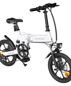 ADO A16 XE Folding Electric Bike 250W Geared Hub Motor 36V 7.5Ah Battery For 43 Mile Range 25km/h Max Speed - White -rockbros-shop ADO A16 XE Folding Electric Bike 250W Geared Hub Motor White 517838 3
