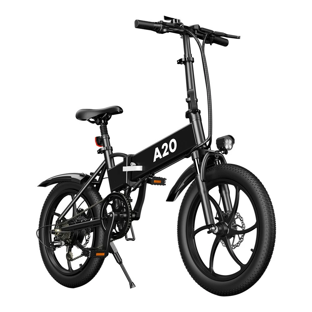 ADO A20 Electric Folding Bike 20 Inch City Bicycle 350W Hall Brushless Gear DC Motor 10.4AH Battery 25Km/h Max Speed SHIMANO 7-Speed Rear Derailleur - Black 3 ADO A20 Electric Folding Bike 20 Inch City Bicycle 350W Hall Brushless Gear DC Motor 10.4AH Battery 25Km/h Max Speed SHIMANO 7-Speed Rear Derailleur - Black