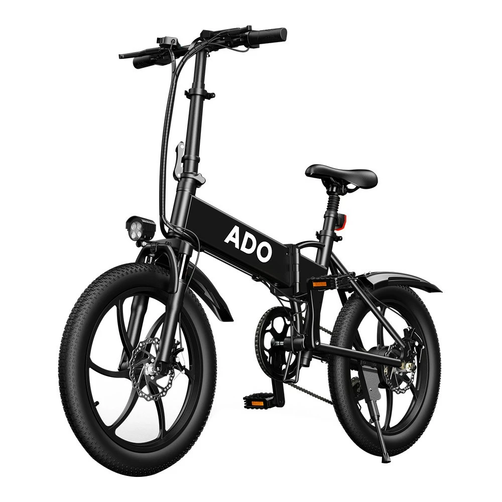 ADO A20 Electric Folding Bike 20 Inch City Bicycle 350W Hall Brushless Gear DC Motor 10.4AH Battery 25Km/h Max Speed SHIMANO 7-Speed Rear Derailleur - Black 5 ADO A20 Electric Folding Bike 20 Inch City Bicycle 350W Hall Brushless Gear DC Motor 10.4AH Battery 25Km/h Max Speed SHIMANO 7-Speed Rear Derailleur - Black - Image 3