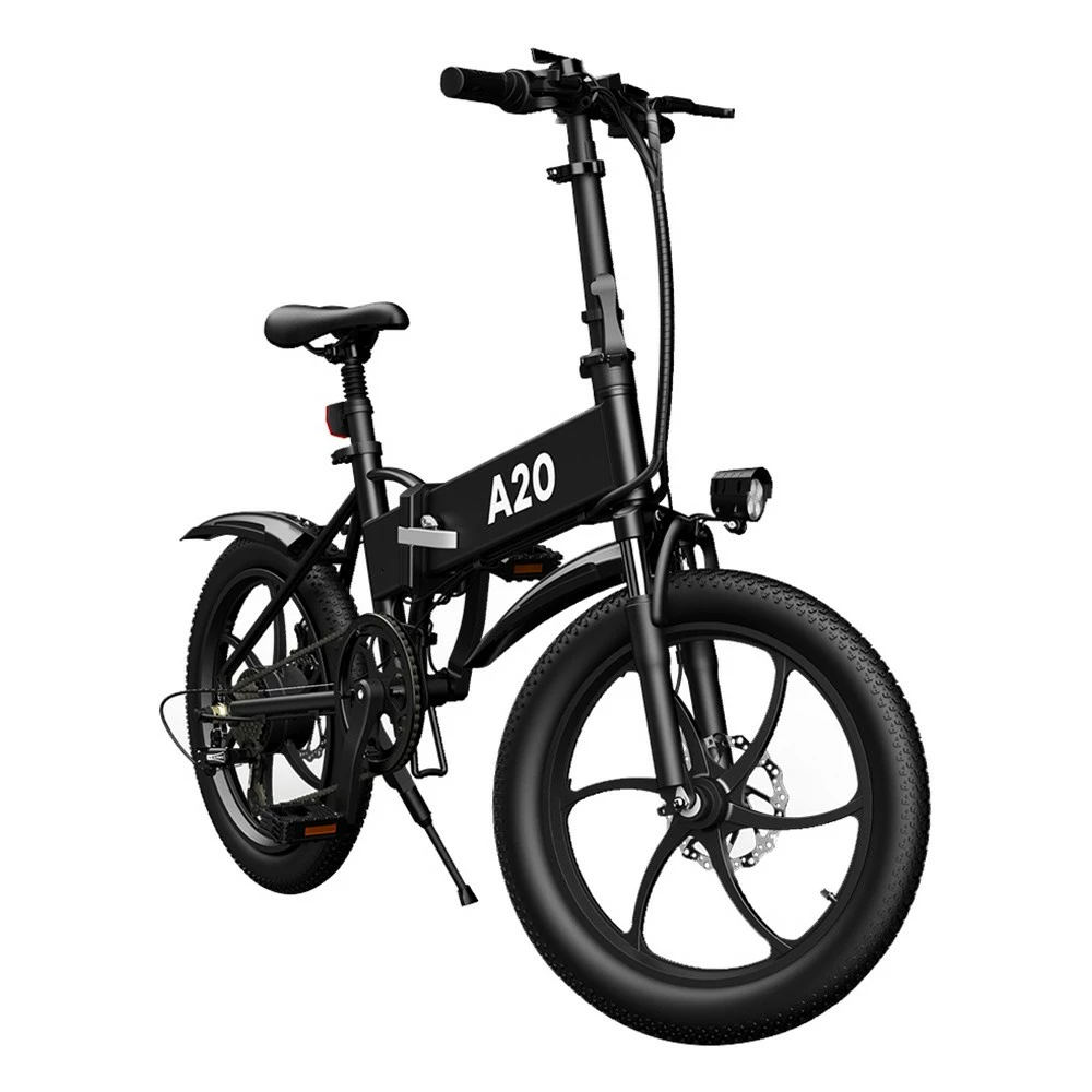 ADO A20 Electric Folding Bike 20 Inch City Bicycle 350W Hall Brushless Gear DC Motor 10.4AH Battery 25Km/h Max Speed SHIMANO 7-Speed Rear Derailleur - Black 7 ADO A20 Electric Folding Bike 20 Inch City Bicycle 350W Hall Brushless Gear DC Motor 10.4AH Battery 25Km/h Max Speed SHIMANO 7-Speed Rear Derailleur - Black - Image 5