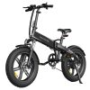 ADO A20F Beast Foldable E-Bike 20*4.0 Inch Fat Tire 250W Motor 25Km/h Speed 36V 14.5Ah Battery For 120KM Range Torque Sensor Shimano 7 Speed Dual Hydraulic Disc Brake IPX5 Waterproof IPS Color Display With ADO EBIKE App Control - Black -rockbros-shop ADO A20F Beast Foldable E bike Black 519486 3