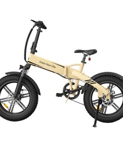 ADO A20F Beast Foldable E-Bike 20*4.0 Inch Fat Tire 250W Motor 25Km/h Speed 36V 14.5Ah Battery For 120KM Range Torque Sensor Shimano 7 Speed Dual Hydraulic Disc Brake IPX5 Waterproof IPS Color Display With ADO EBIKE App Control - Sand -rockbros-shop ADO A20F Beast Foldable E bike Sand 519488 1
