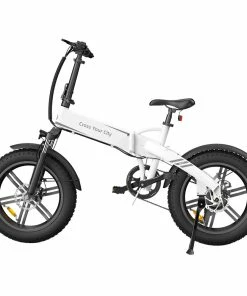 ADO A20F Beast Foldable E-Bike 20*4.0 Inch Fat Tire 250W Motor 25Km/h Speed 36V 14.5Ah Battery For 120KM Range Torque Sensor Shimano 7 Speed Dual Hydraulic Disc Brake IPX5 Waterproof IPS Color Display With ADO EBIKE App Control - White -rockbros-shop ADO A20F Beast Foldable E bike White 519487 1
