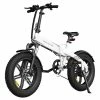 ADO A20F Beast Foldable E-Bike 20*4.0 Inch Fat Tire 250W Motor 25Km/h Speed 36V 14.5Ah Battery For 120KM Range Torque Sensor Shimano 7 Speed Dual Hydraulic Disc Brake IPX5 Waterproof IPS Color Display With ADO EBIKE App Control - White -rockbros-shop ADO A20F Beast Foldable E bike White 519487 3