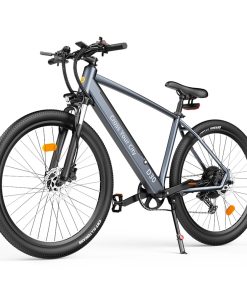 ADO D30C Electric Power Assist Bicycle 36V 10.4Ah Battery 250W Motor 27.5 Inch Tire 25Km/h Max Speed 90KM Mileage Shimano 9-Speed Gear Dual Hydraulic Disc Brakes - Gray -rockbros-shop ADO D30C 36V 10 4Ah Battery 250W Motor Electric Bike Grey 518398 1