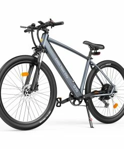 ADO D30C Electric Power Assist Bicycle 36V 10.4Ah Battery 250W Motor 27.5 Inch Tire 25Km/h Max Speed 90KM Mileage Shimano 9-Speed Gear Dual Hydraulic Disc Brakes - Gray -rockbros-shop ADO D30C 36V 10 4Ah Battery 250W Motor Electric Bike Grey 518398 1