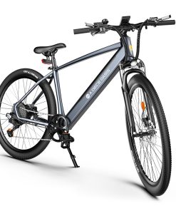 ADO D30C Electric Power Assist Bicycle 36V 10.4Ah Battery 250W Motor 27.5 Inch Tire 25Km/h Max Speed 90KM Mileage Shimano 9-Speed Gear Dual Hydraulic Disc Brakes - Gray -rockbros-shop ADO D30C 36V 10 4Ah Battery 250W Motor Electric Bike Grey 518398 3