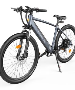 ADO D30C Electric Power Assist Bicycle 36V 10.4Ah Battery 250W Motor 27.5 Inch Tire 25Km/h Max Speed 90KM Mileage Shimano 9-Speed Gear Dual Hydraulic Disc Brakes - Gray -rockbros-shop ADO D30C 36V 10 4Ah Battery 250W Motor Electric Bike Grey 518398 4