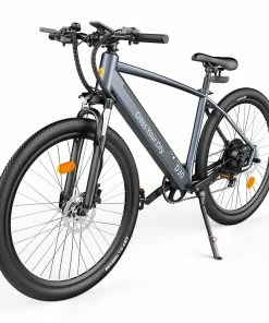 ADO D30C Electric Power Assist Bicycle 36V 10.4Ah Battery 250W Motor 27.5 Inch Tire 25Km/h Max Speed 90KM Mileage Shimano 9-Speed Gear Dual Hydraulic Disc Brakes - Gray -rockbros-shop ADO D30C 36V 10 4Ah Battery 250W Motor Electric Bike Grey 518398 4