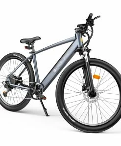 ADO D30C Electric Power Assist Bicycle 36V 10.4Ah Battery 250W Motor 27.5 Inch Tire 25Km/h Max Speed 90KM Mileage Shimano 9-Speed Gear Dual Hydraulic Disc Brakes - Gray -rockbros-shop ADO D30C 36V 10 4Ah Battery 250W Motor Electric Bike Grey 518398 5