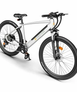 ADO D30C Electric Power Assist Bicycle 36V 10.4Ah Battery 250W Motor 27.5 Inch Tire 25Km/h Max Speed 90KM Mileage Shimano 9-Speed Gear Dual Hydraulic Disc Brakes - White -rockbros-shop ADO D30C 36V 10 4Ah Battery 250W Motor Electric Bike White 518399 3