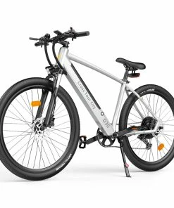 ADO D30C Electric Power Assist Bicycle 36V 10.4Ah Battery 250W Motor 27.5 Inch Tire 25Km/h Max Speed 90KM Mileage Shimano 9-Speed Gear Dual Hydraulic Disc Brakes - White -rockbros-shop ADO D30C 36V 10 4Ah Battery 250W Motor Electric Bike White 518399 4