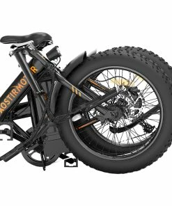 AOSTIRMOTOR A20 Folding Electric Bike 20*4.0 Fat Tire 36V 13Ah Battery 500W Motor 40km/h Max Speed - Black -rockbros-shop AOSTIRMOTOR A20 Folding Electric Bike Black 500488 4